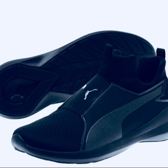 puma rebel mid black
